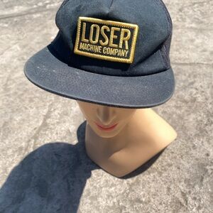 Hat, LOSER Machine Co. Black and Gold Cap